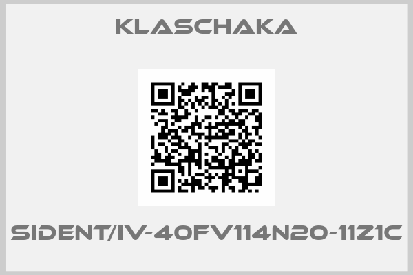 KLASCHAKA-SIDENT/IV-40fv114n20-11Z1C