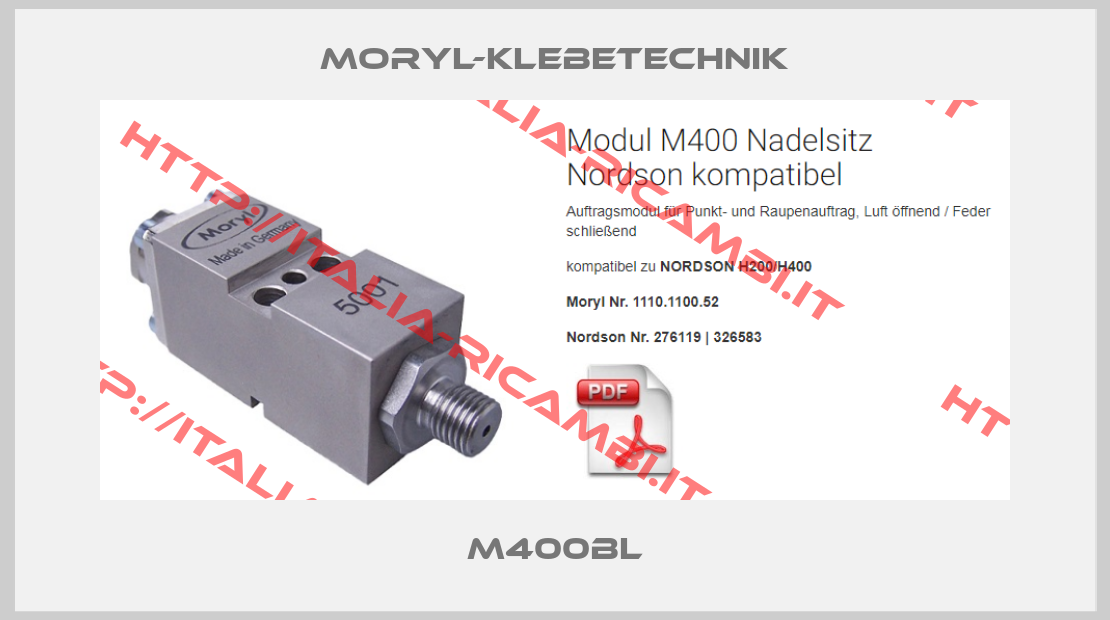 Moryl-Klebetechnik-M400BL
