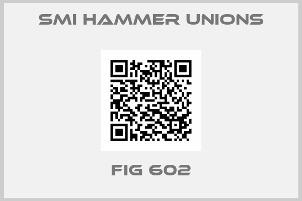 SMI Hammer unions-Fig 602