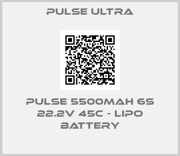 Pulse Ultra-PULSE 5500mAh 6S 22.2V 45C - LiPo Battery
