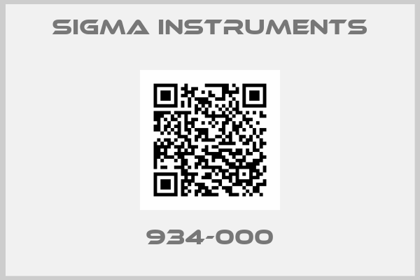 SIGMA INSTRUMENTS-934-000