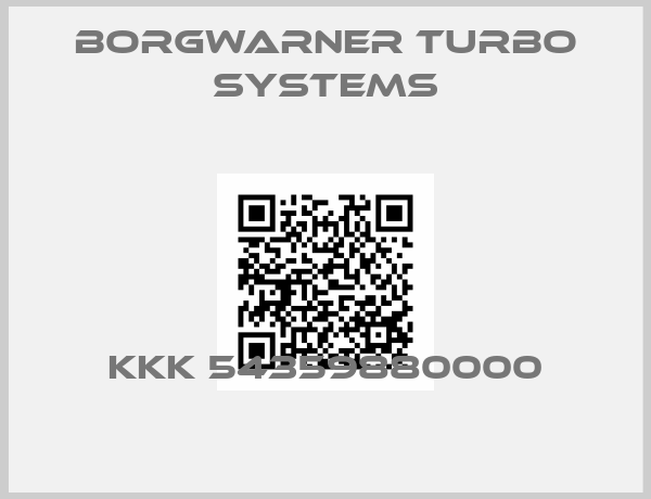 Borgwarner turbo systems-KKK 54359880000