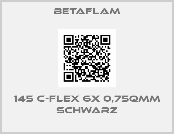 BETAFLAM-145 C-FLEX 6x 0,75qmm schwarz