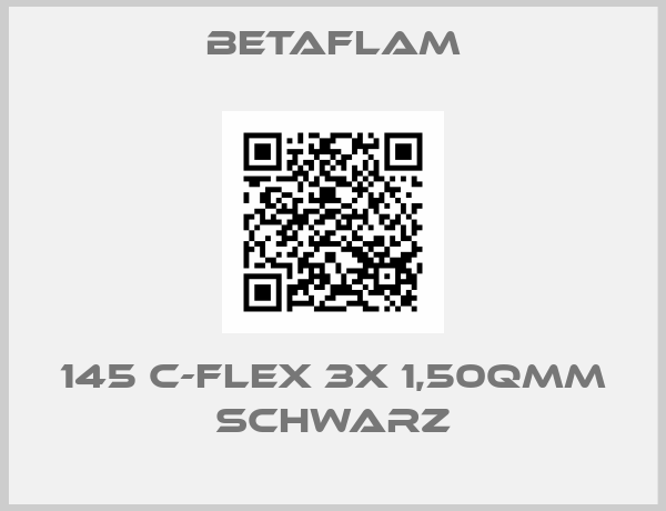 BETAFLAM-145 C-FLEX 3x 1,50qmm schwarz