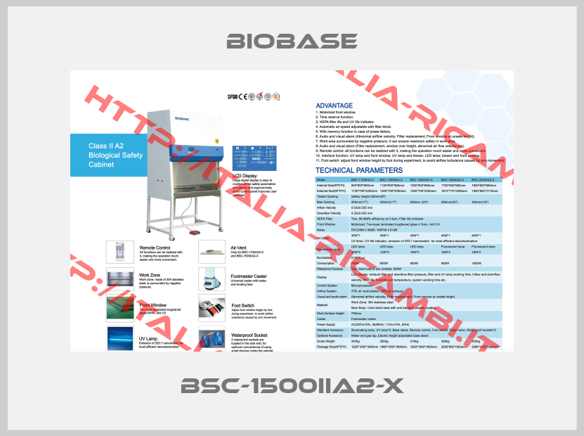 Biobase-BSC-1500IIA2-X