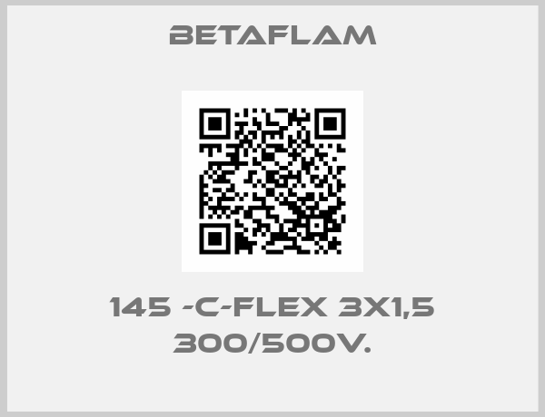 BETAFLAM-145 -C-FLEX 3x1,5 300/500V.