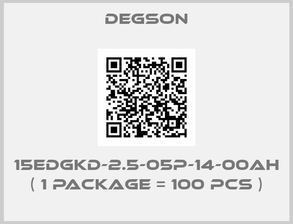 Degson-15EDGKD-2.5-05P-14-00AH ( 1 package = 100 pcs )