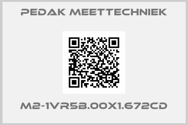 PEDAK MEETTECHNIEK-M2-1VR5B.00X1.672CD
