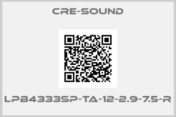 Cre-Sound-LPB4333SP-TA-12-2.9-7.5-R