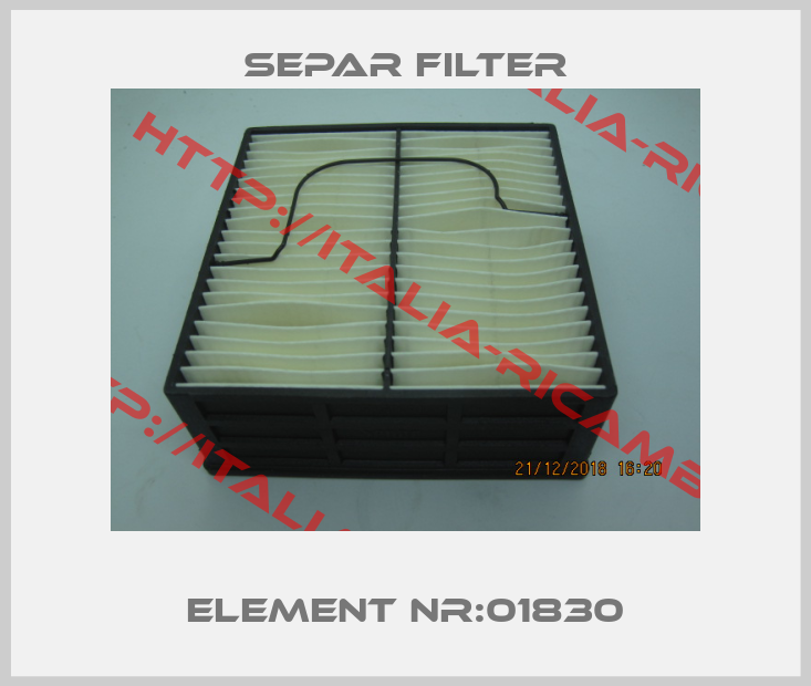 Separ Filter-Element nr:01830