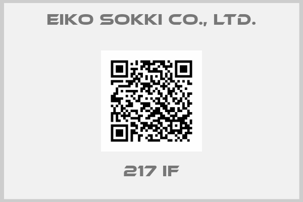 Eiko Sokki Co., Ltd.-217 IF