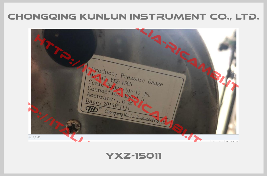 Chongqing Kunlun Instrument Co., Ltd.-YXZ-15011