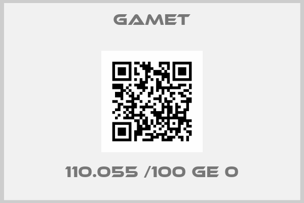 Gamet-110.055 /100 GE 0