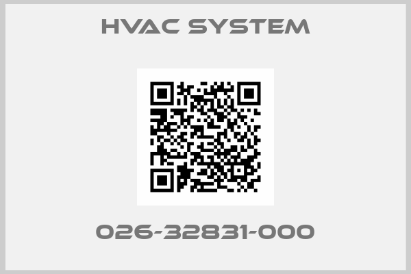 HVAC SYSTEM-026-32831-000