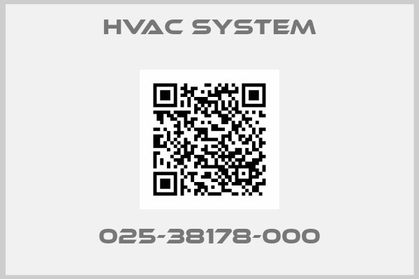 HVAC SYSTEM-025-38178-000
