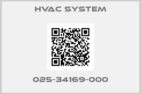 HVAC SYSTEM-025-34169-000