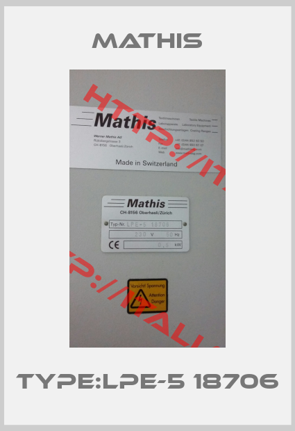 Mathis-Type:LPE-5 18706