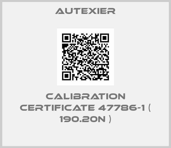 Autexier-Calibration certificate 47786-1 ( 190.20N )