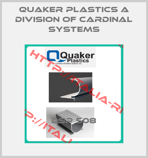 Quaker Plastics A Division Of Cardinal Systems-DSP 508