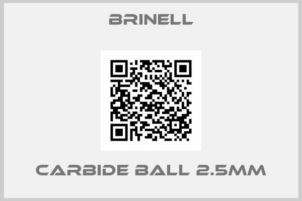 Brinell-Carbide ball 2.5mm
