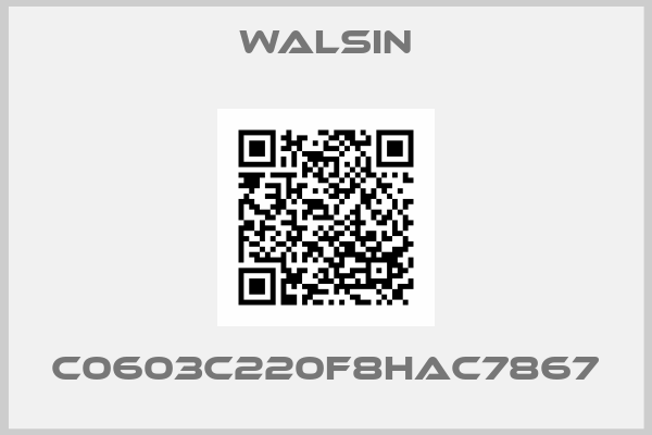 WALSIN-C0603C220F8HAC7867