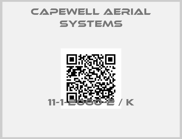 Capewell Aerial Systems-11-1-2060-2 / K