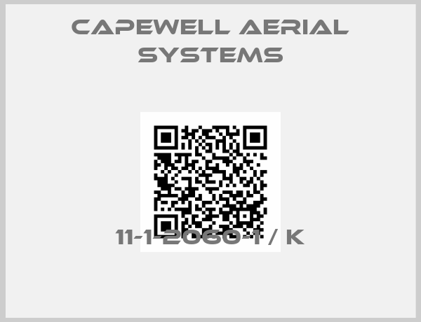Capewell Aerial Systems-11-1-2060-1 / K
