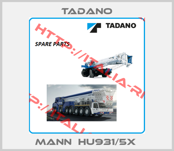 Tadano-MANN  HU931/5X 