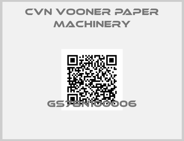 Cvn Vooner Paper Machinery-GS78N100006