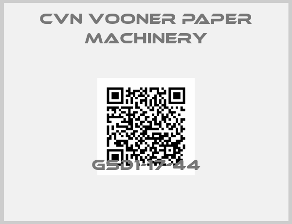 Cvn Vooner Paper Machinery-GSD1-17-44
