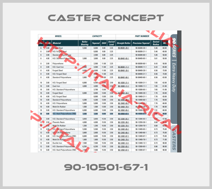 CASTER CONCEPT-90-10501-67-1