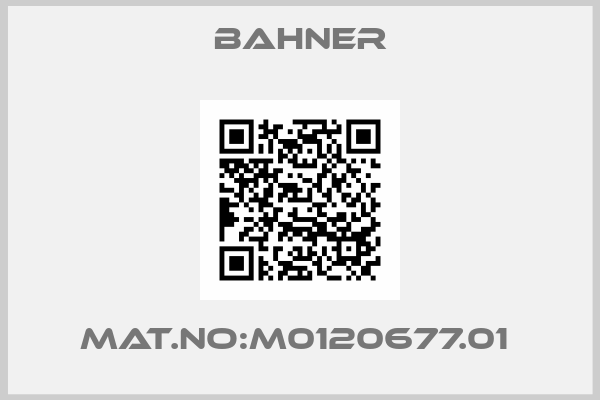 Bahner-MAT.NO:M0120677.01 
