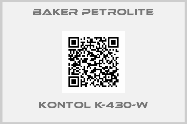 Baker Petrolite-KONTOL K-430-W