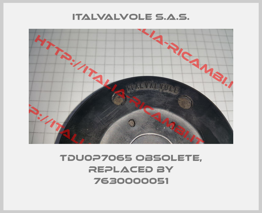 ITALVALVOLE S.A.S.-TDU0P7065 obsolete, replaced by 7630000051
