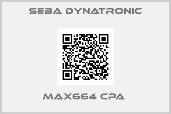 Seba Dynatronic-MAX664 CPA 
