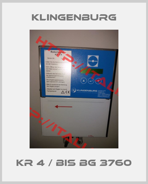 Klingenburg-KR 4 / bis BG 3760