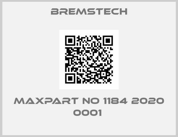 Bremstech-MAXPART NO 1184 2020 0001 