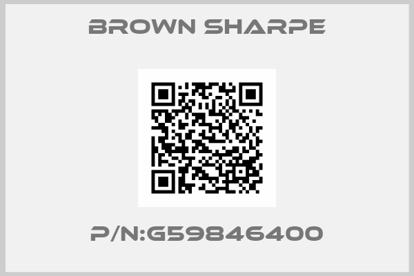Brown Sharpe-P/N:G59846400