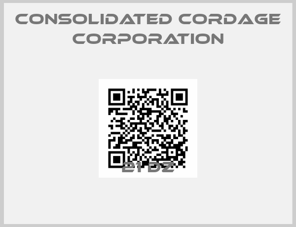 Consolidated Cordage Corporation-21 DZ