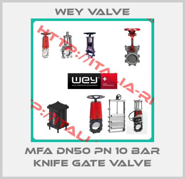 Wey Valve-MFA DN50 PN 10 bar knife gate valve