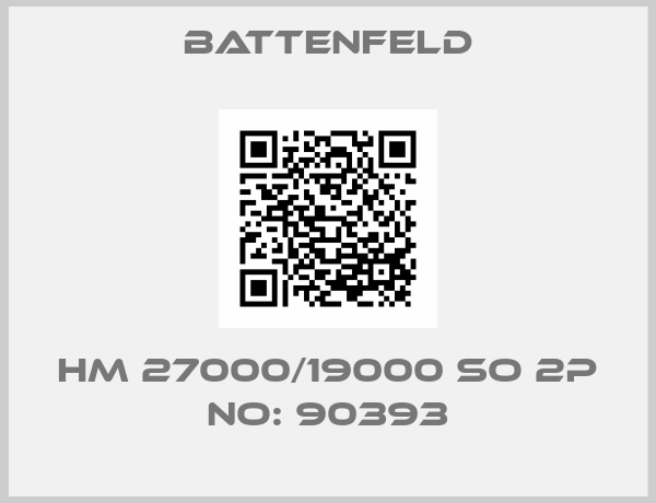 BATTENFELD-HM 27000/19000 SO 2P No: 90393