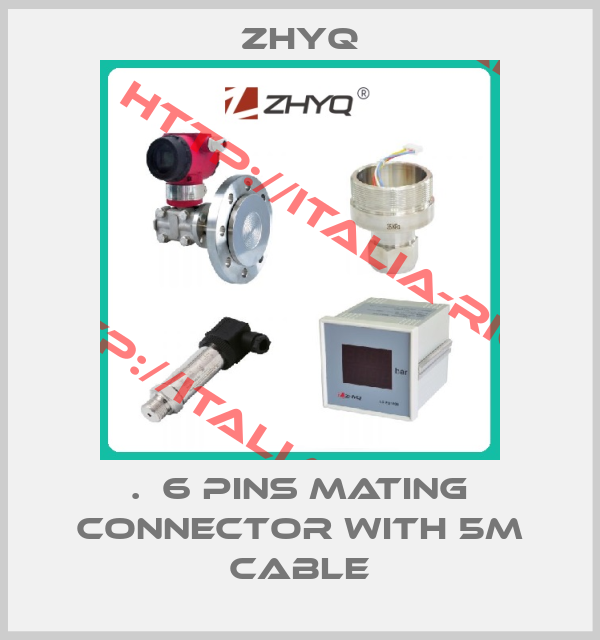 ZHYQ-.  6 PINS mating connector with 5m cable