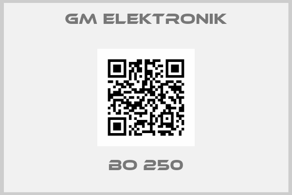GM ELEKTRONIK-BO 250