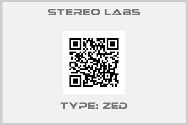 STEREO LABS-Type: ZED