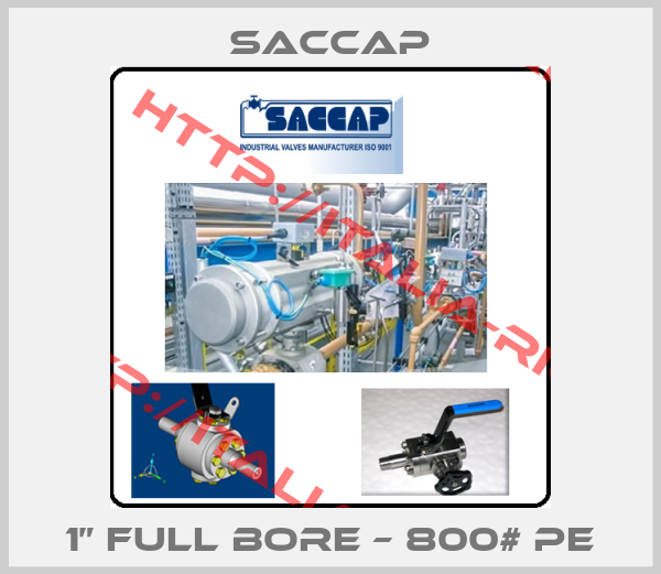 Saccap-1” Full bore – 800# PE