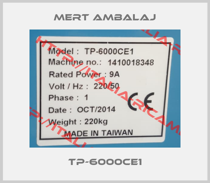Mert Ambalaj-TP-6000CE1