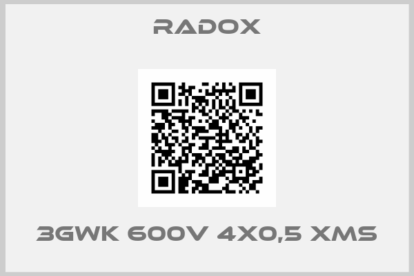 Radox-3GWK 600V 4x0,5 XMS