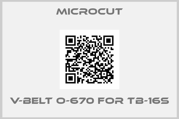 Microcut-V-Belt O-670 for TB-16S