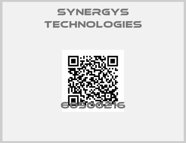 Synergys Technologies-60500216