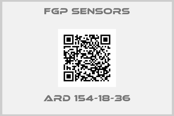 FGP SENSORS-ARD 154-18-36